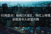 91网盘点：秘闻3大误区，网红上榜理由极其令人欲望升腾